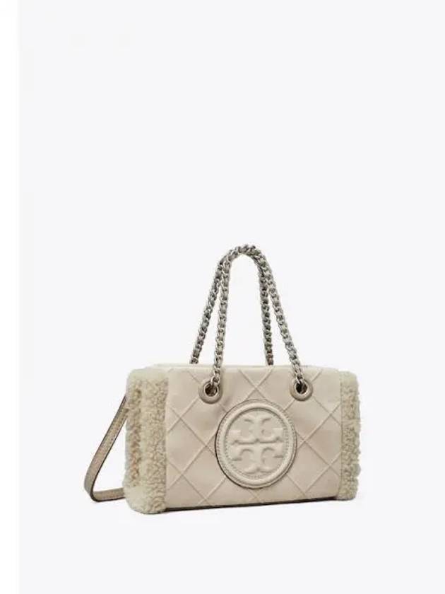 Fleming shearling fleece mini chain women s tote bag shoulder gray domestic product GM0023102099106 - TORY BURCH - BALAAN 1