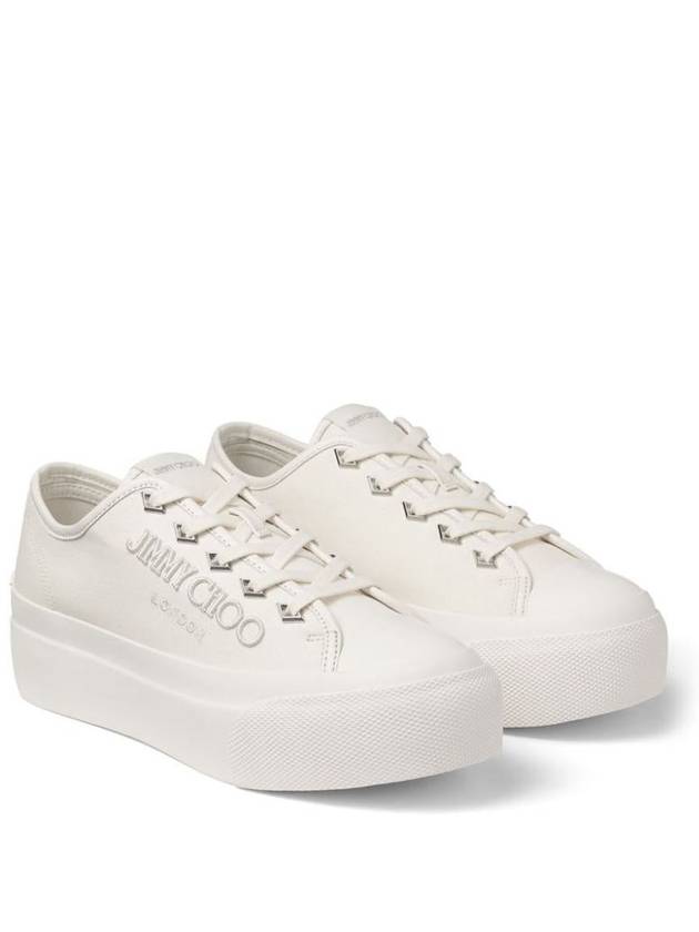 Jimmy Choo Palma Maxi Canvas Platform Sneakers Shoes - JIMMY CHOO - BALAAN 2