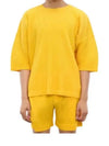 Homme Pliss Issey Miyake Short Sleeve T Shirt HP48JK103 52 YELLOW - ISSEY MIYAKE - BALAAN 2