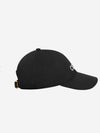 Embroidered Logo Cotton Ball Cap Black - CELINE - BALAAN 4