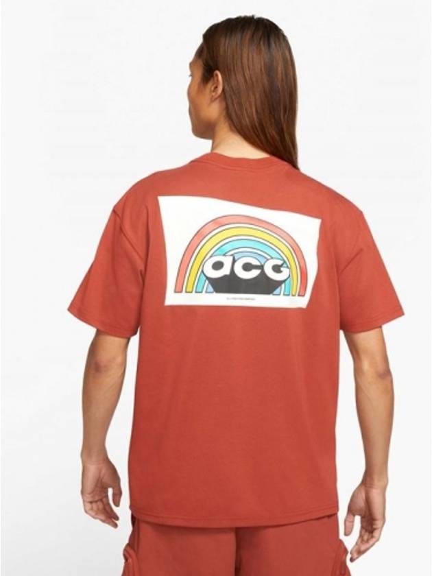 ACG Flag Short Sleeves T-Shirt Redstone - NIKE - BALAAN 2