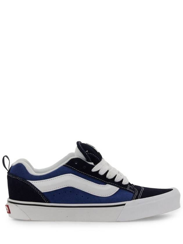 Knu Skool Lace-Up Low Top Sneakers Blue - VANS - BALAAN 4