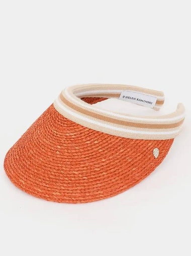 24SS HAT50265 SUNSET NOUGAT STRIPE sun cap - HELEN KAMINSKI - BALAAN 1