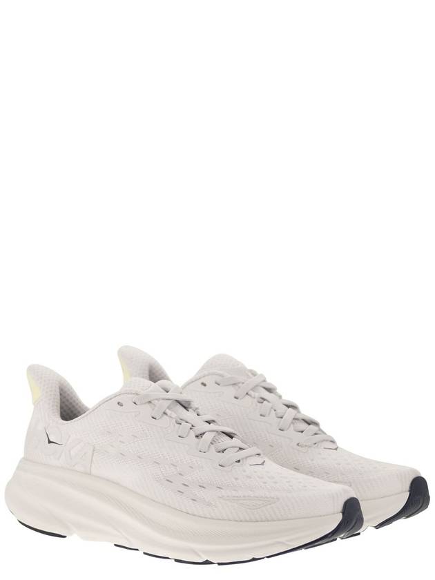 Clifton 9 Low Top Sneakers Grey White - HOKA ONE ONE - BALAAN 5