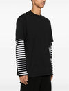 Graphic Cotton Short Sleeve T-Shirt Black - Y-3 - BALAAN 6