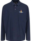 ORB Logo Polo Shirt Navy - VIVIENNE WESTWOOD - BALAAN 2