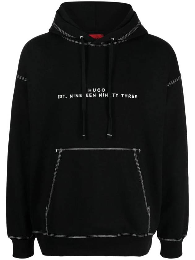 Logo Print Hoodie Black - HUGO BOSS - BALAAN 1