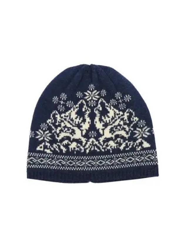 Nordic jacquard beanie navy - OGARP - BALAAN 1