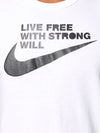 Black Nike Swoosh Logo Short Sleeve TShirt 1GT102 - COMME DES GARCONS - BALAAN 4