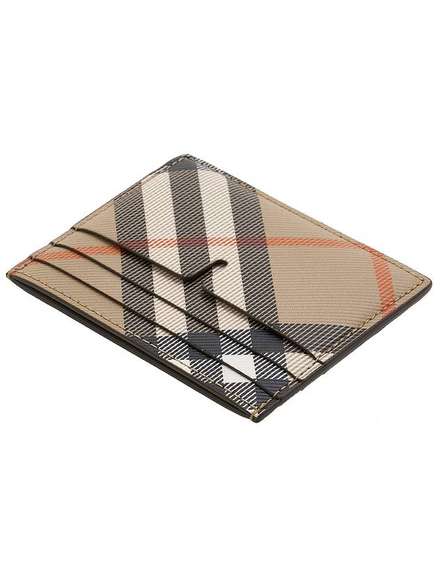 Check Card Wallet Beige - BURBERRY - BALAAN 5