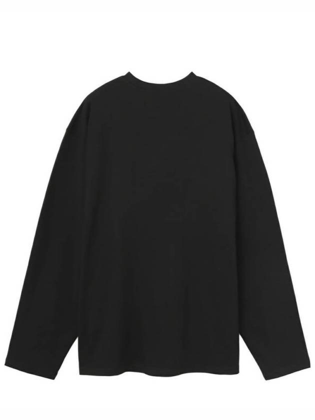 Micro Logo Print Long Sleeve T-Shirt Black - MSGM - BALAAN 6