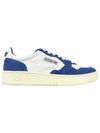 Suede Leather Low Top Sneakers Navy - AUTRY - BALAAN 5