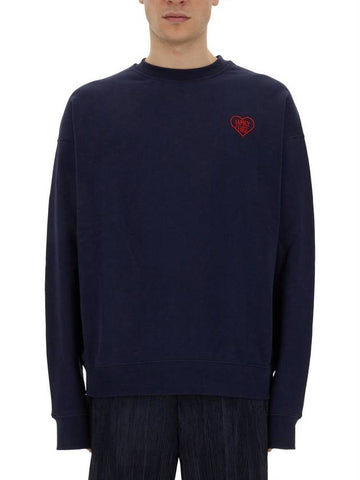 SWEATSHIRT WITH HEART EMBROIDERY - FAMILY FIRST - BALAAN 1