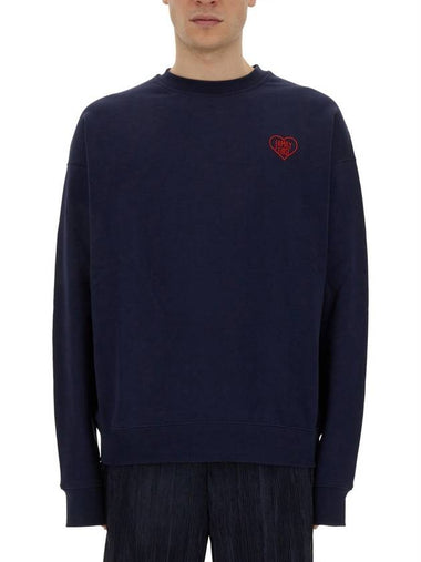 SWEATSHIRT WITH HEART EMBROIDERY - FAMILY FIRST - BALAAN 1