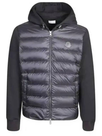 Men's Fleece Zip-Up Padding Black - MONCLER - BALAAN 2