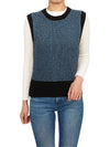 Jacquard Vest Blue - GANNI - BALAAN 8