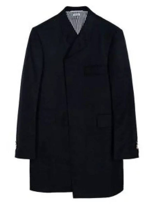 Super 120 count twill classic Chesterfield coat MOC005A 00626 415 - THOM BROWNE - BALAAN 2