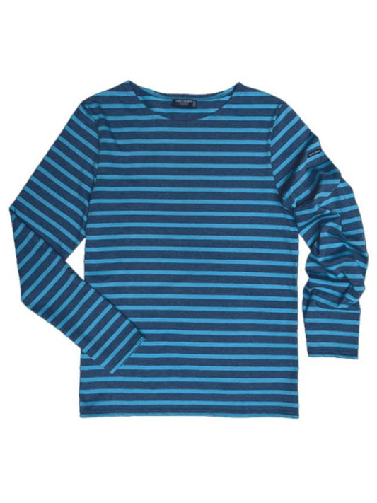 Mingquire Modern Stripe Long Sleeve T Shirt Blue - SAINT JAMES - BALAAN 2