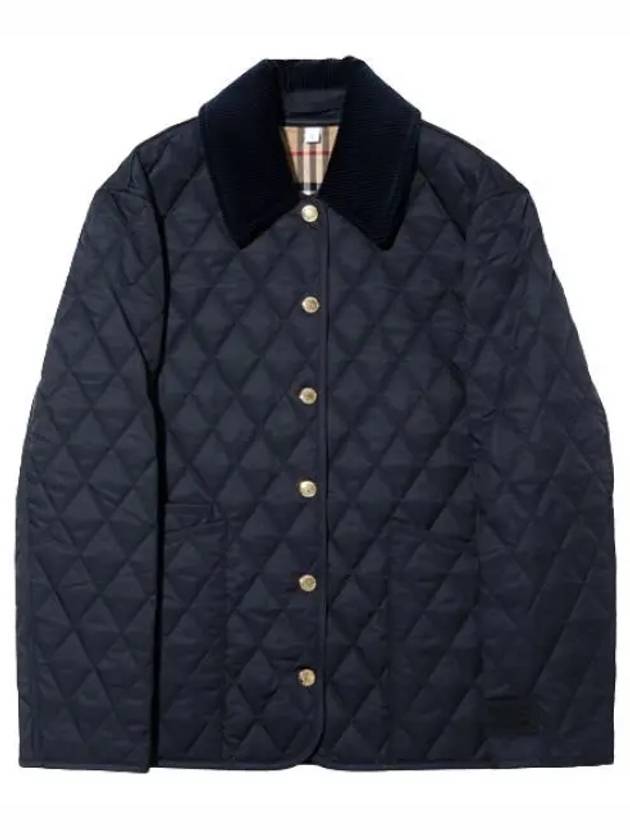 Coturoy Collar Diamond Quilted Jacket Women s Padded Jumper - BURBERRY - BALAAN 1