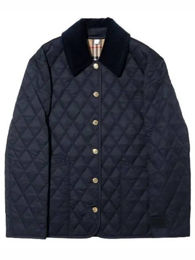 Coturoy collar diamond quilted jacket - BURBERRY - BALAAN 1