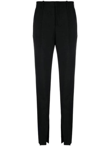 Mohair Wool Straight Pant Black - GUCCI - BALAAN 1