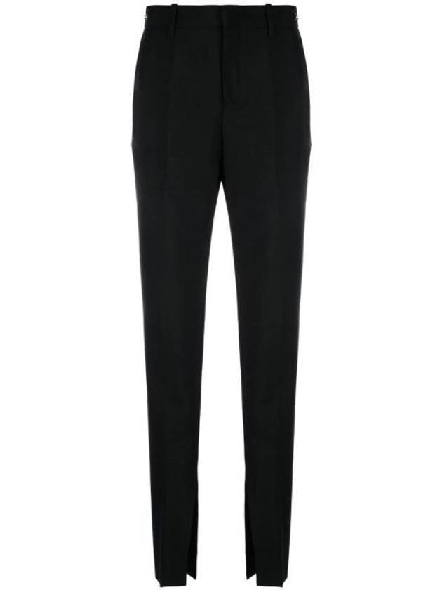 Mohair Wool Straight Pant Black - GUCCI - BALAAN 1