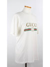 Band logo short sleeve t shirt XS - GUCCI - BALAAN 8