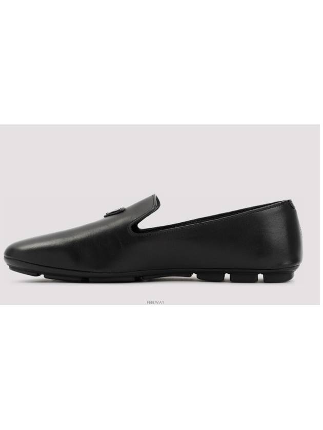 Triangle Logo Loafers Black - PRADA - BALAAN 3