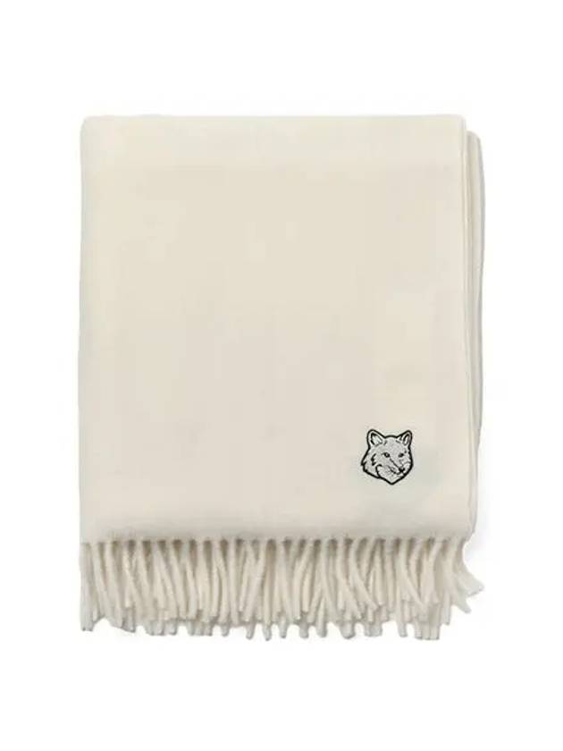 Wool Fox Head Muffler Ivory - MAISON KITSUNE - BALAAN 5