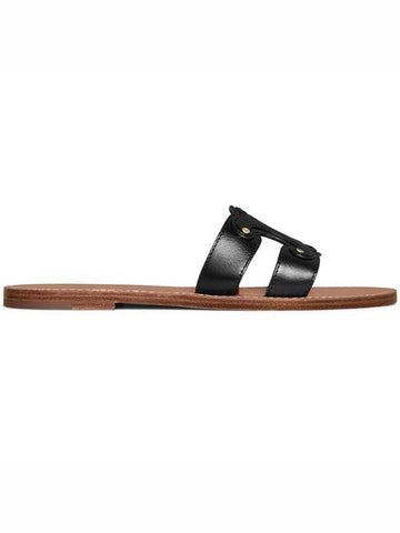 Triomphe Calfskin Mule Black - CELINE - BALAAN 1