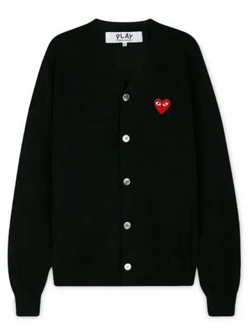 Heart Waffen Black Cardigan AX N008 051 1 1156861 - COMME DES GARCONS - BALAAN 1