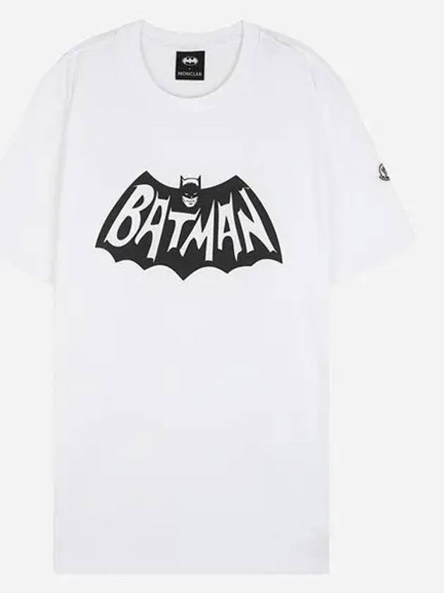 8C00041 89AHD 002 Men s Batman Print Short Sleeve T Shirt White 1064815 - MONCLER - BALAAN 1