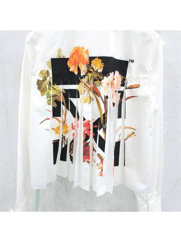 Lux You 40 Flower Arrow Crop Shirt - OFF WHITE - BALAAN 2