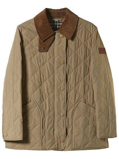 Diamond Quilted Thermoregulated Barn Jacket Honey - BURBERRY - BALAAN 2