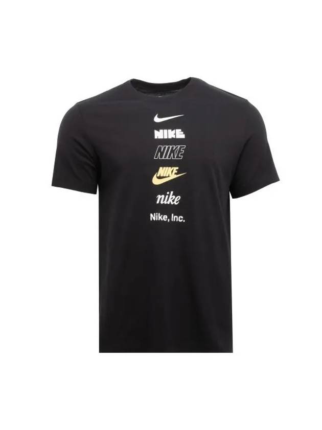 Sportswear Club Plus PK4 Short Sleeve T-Shirt Black - NIKE - BALAAN 1