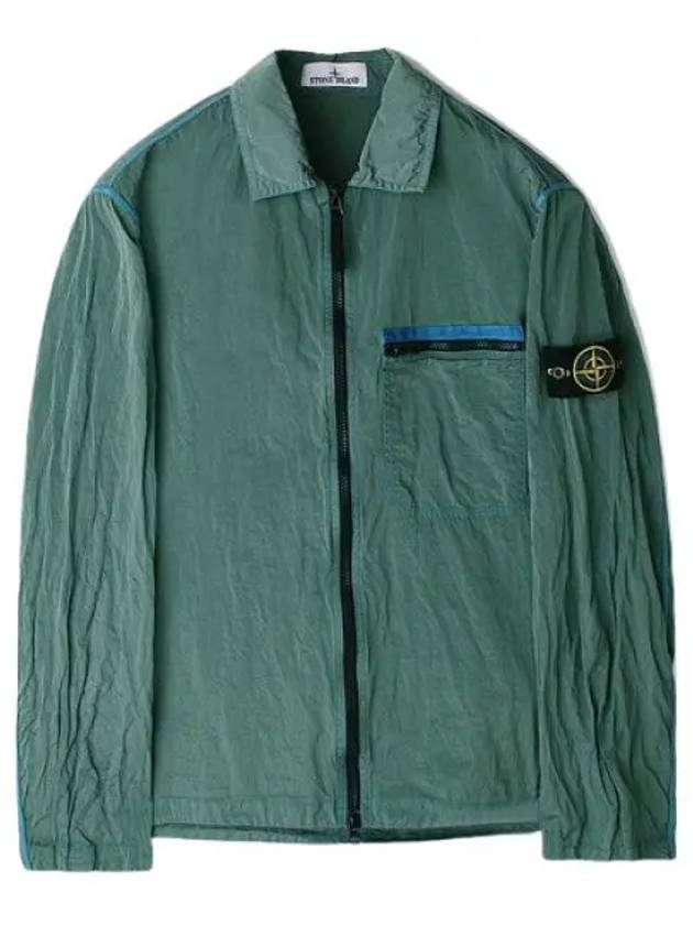 Nylon Metal Econyl Regenerated Zip-Up Jacket Green - STONE ISLAND - BALAAN 2