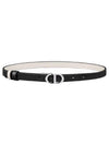 30 Montaigne Reversible Leather Belt Black - DIOR - BALAAN 1