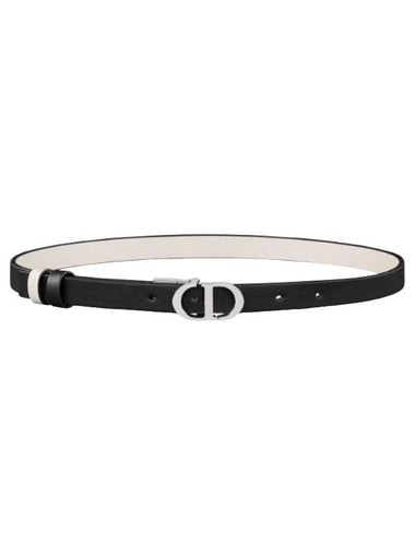 30 Montaigne Reversible Leather Belt Black - DIOR - BALAAN 1