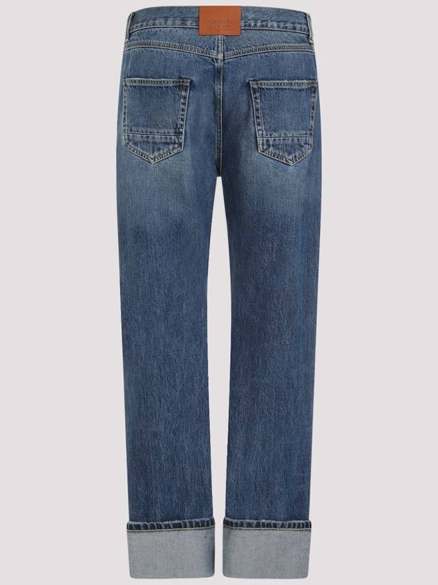 24 ss Cotton Jeans WITH Leather Logo Patch 781770QYAAU4211 B0651009630 - ALEXANDER MCQUEEN - BALAAN 3