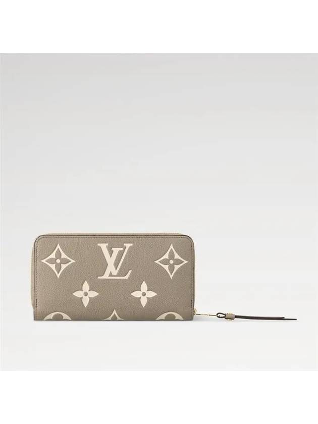 Zippy Bicolor Monogram Empreinte Leather Long Wallet Grey - LOUIS VUITTON - BALAAN 6