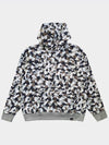 star camo Hoodie sweatshirt White Overfit - AOX - BALAAN 6