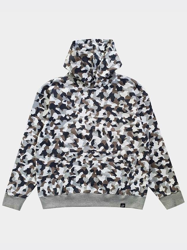 star camo Hoodie sweatshirt White Overfit - AOX - BALAAN 6