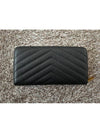 YSL matelass gold zipper long wallet - SAINT LAURENT - BALAAN 2