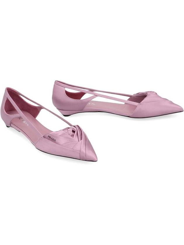 Cutout Satin Ballerina Pink - PRADA - BALAAN 4