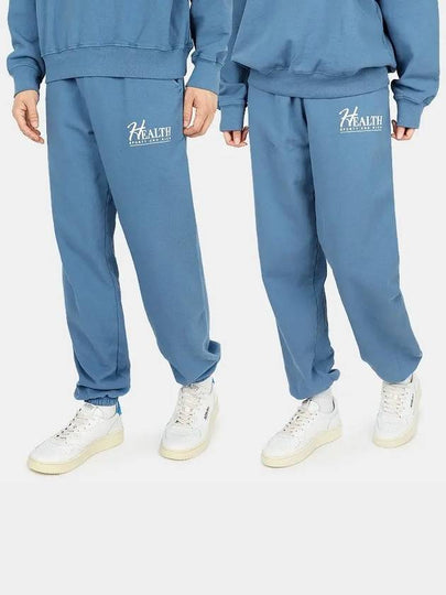 Big H Cotton Jogger Pants Steel Blue White BIG H SWEATPANT - SPORTY & RICH - BALAAN 2