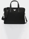 Men's Triangle Logo Briefcase Black - PRADA - BALAAN 3