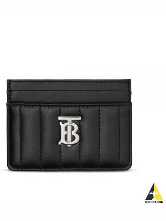 Lola Quilted Card Wallet Black - BURBERRY - BALAAN 2