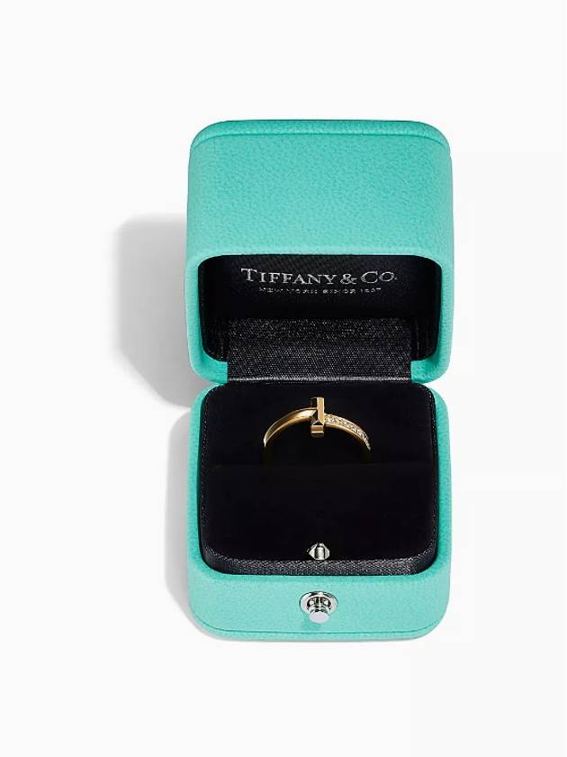 Tiffany T T1 Ring Yellow Gold Diamond Ring Women Men - TIFFANY & CO. - BALAAN 6