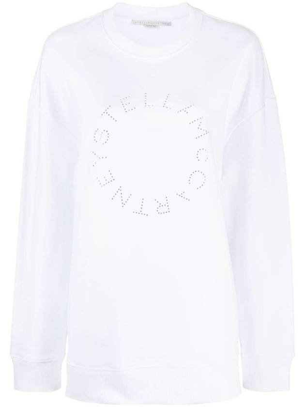 23 fw SUSTAINABLE Cotton Sweatshirt WITH FRONTAL LOGO 6J02063SPX379000 B0650288528 - STELLA MCCARTNEY - BALAAN 2