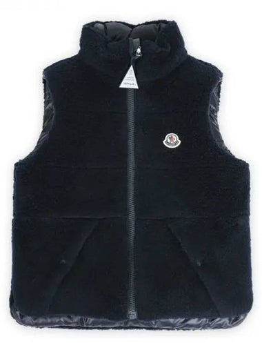 Kids COLBRICON Reversible Teddy Padded Vest Navy 1A00113 809BY 742 1213515 - MONCLER - BALAAN 1